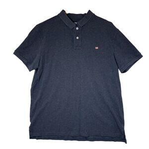 Polo Jeans Co American Flag Men XL Vintage Gray Short Sleeve Polo Shirt Collared